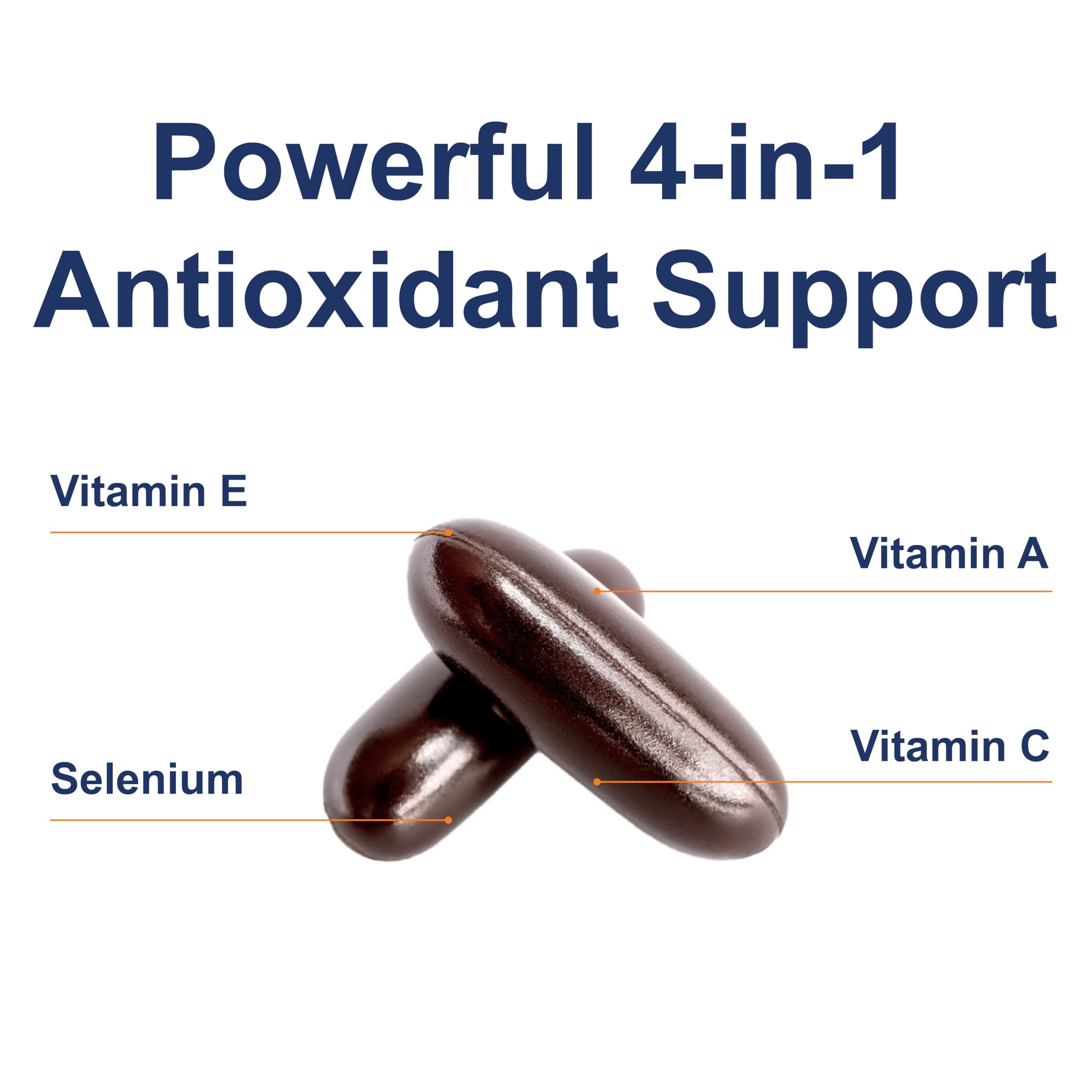 Carlson - ACES + Zn, Vitamins A, C, E + Selenium & Zinc, Cellular Health & Immune Support, Antioxidant, 180 Softgels - Image 4