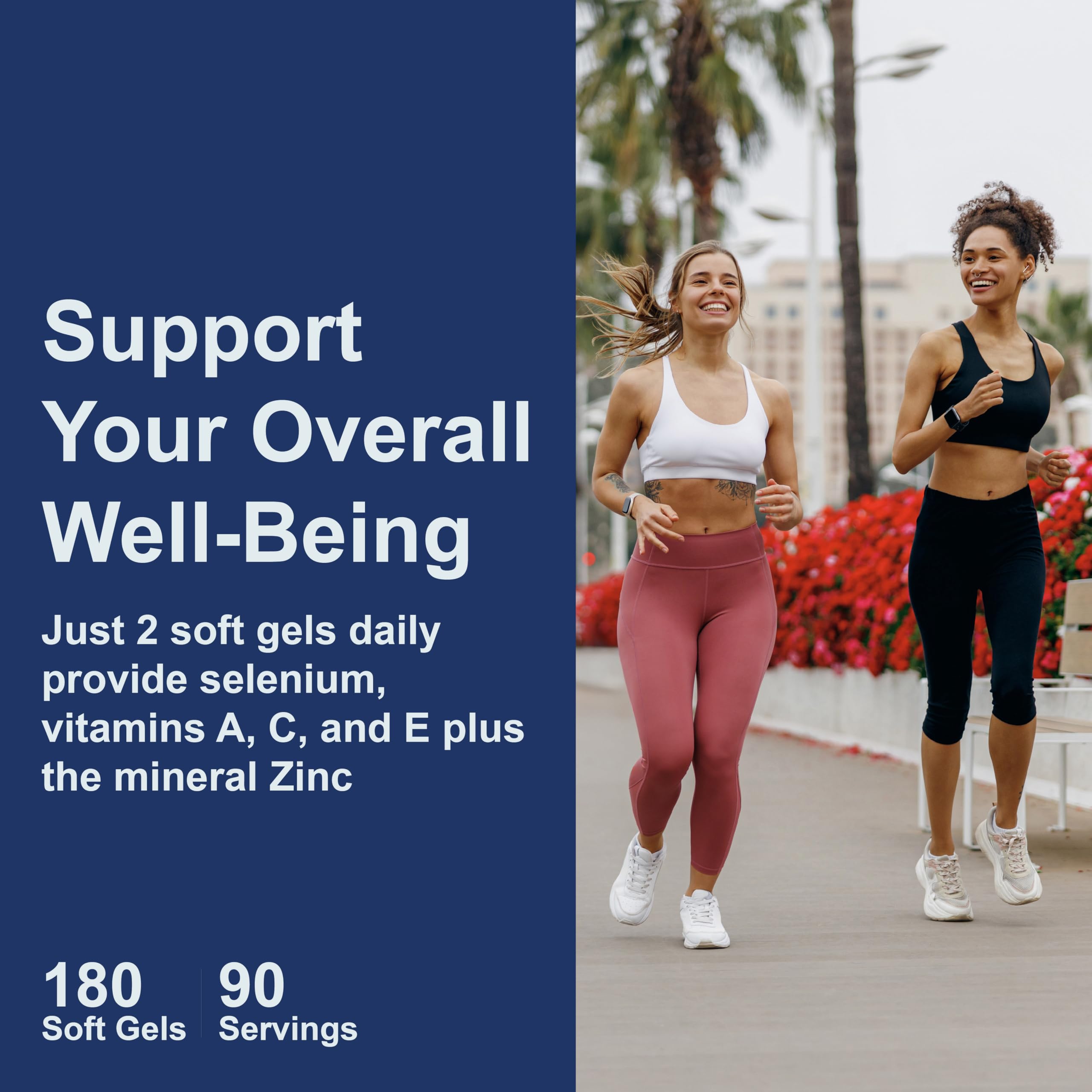 Carlson - ACES + Zn, Vitamins A, C, E + Selenium & Zinc, Cellular Health & Immune Support, Antioxidant, 180 Softgels - Image 7