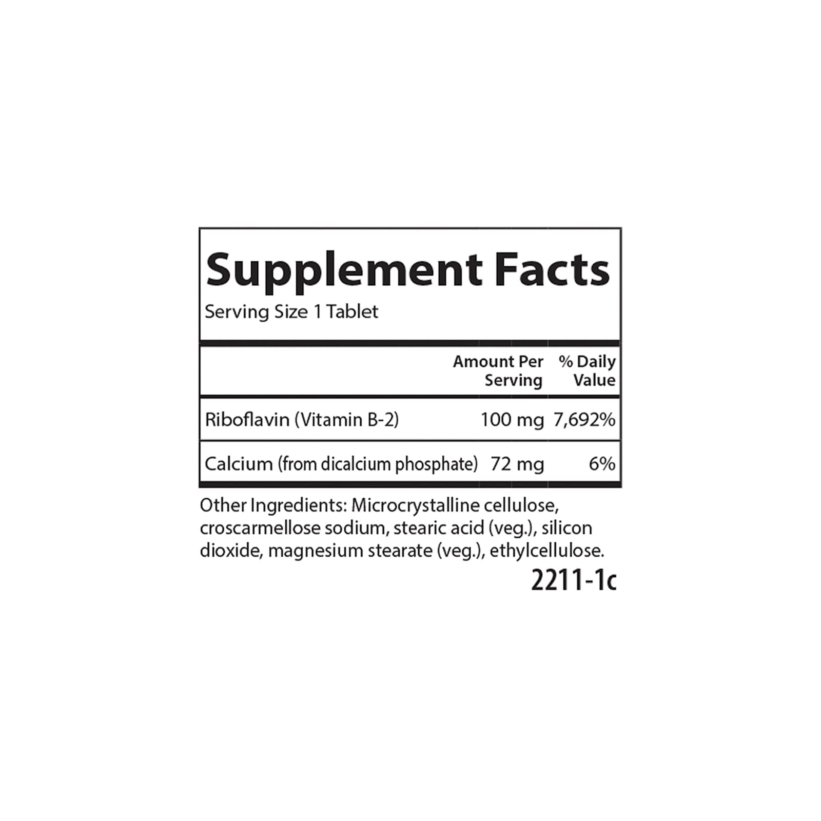 Carlson - B-2, 100 mg Riboflavin, Energy Production, Vision Support & Healthy Skin, 100 Vegetarian Tablets - Image 4