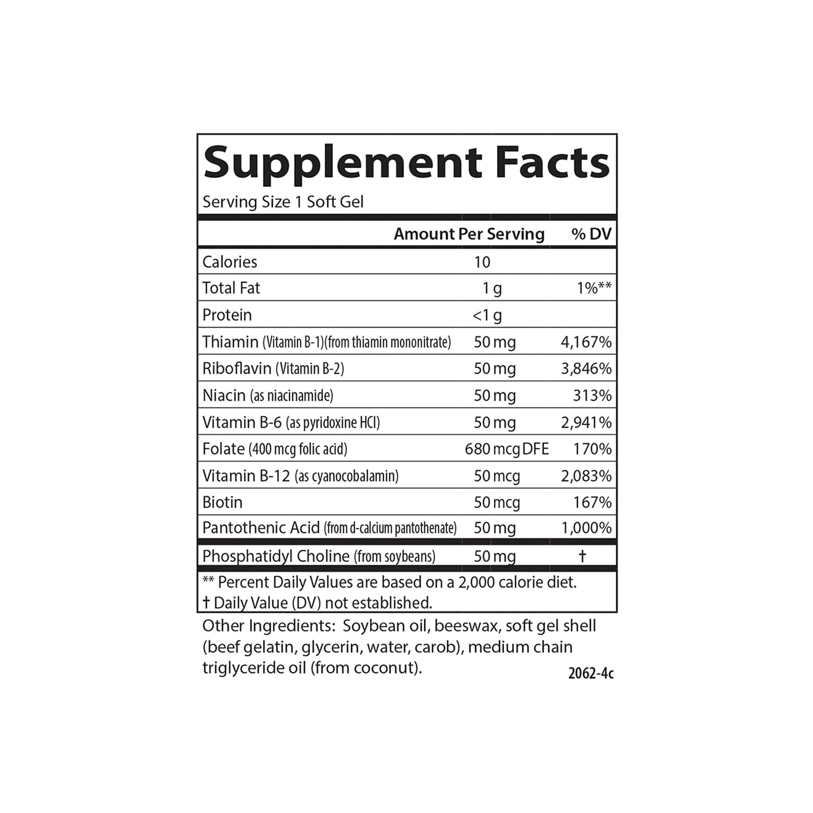 Carlson - B-50 Gels, Vitamin B Complex, Energy Production, Cellular Support & Optimal Wellness, 200 Softgels - Image 4