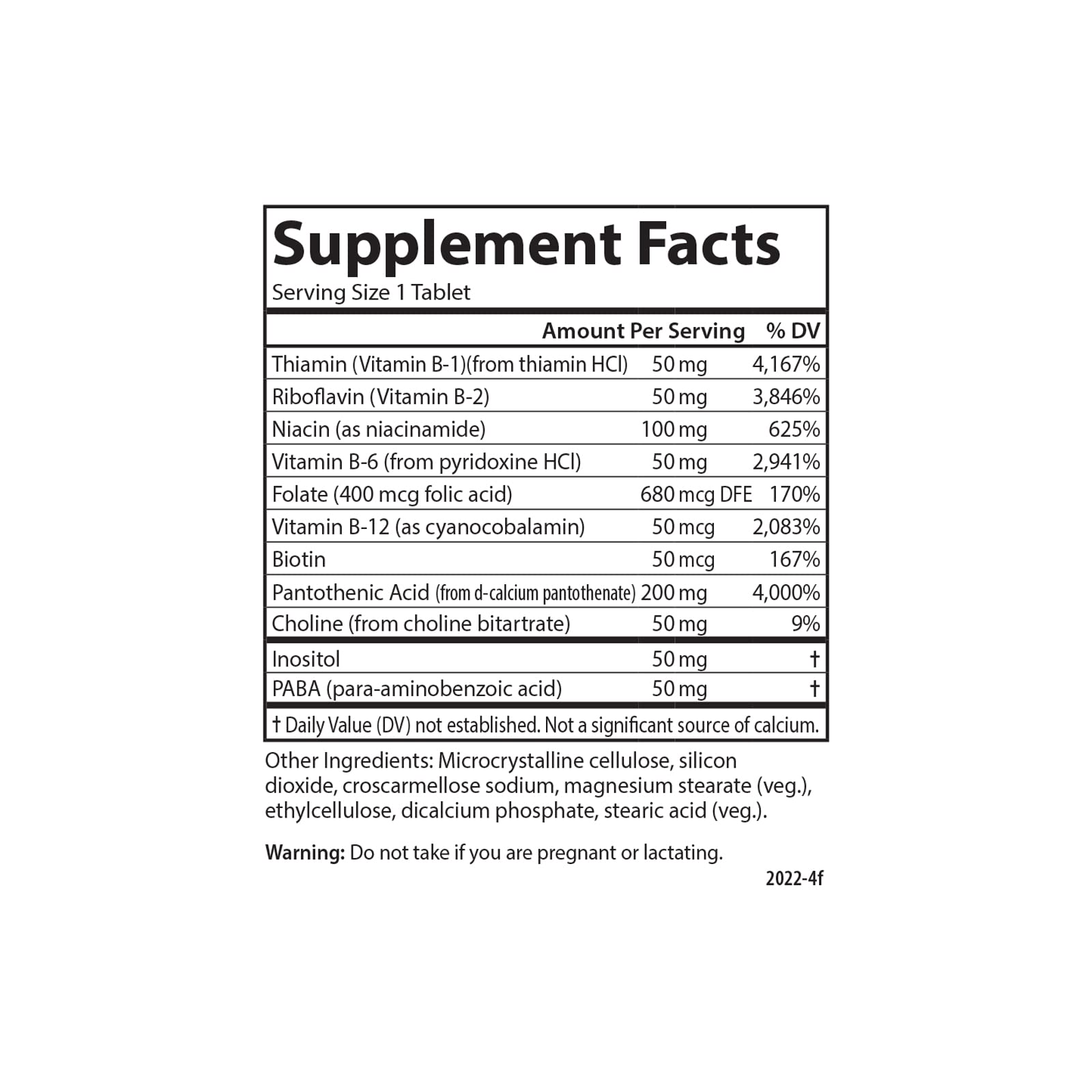 Carlson - B Compleet 50, Balanced Vitamin B Complex, Energy Production, Cellular Support & Optimal Wellness, 250 Tablets - Image 4