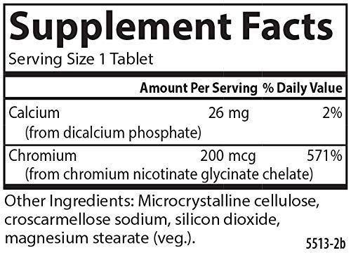 Carlson Chelated Chromium 200 mcg Superior Absorption - Healthy Metabolism Energy Production & Optimal Wellness - 300 Tablets - Image 4