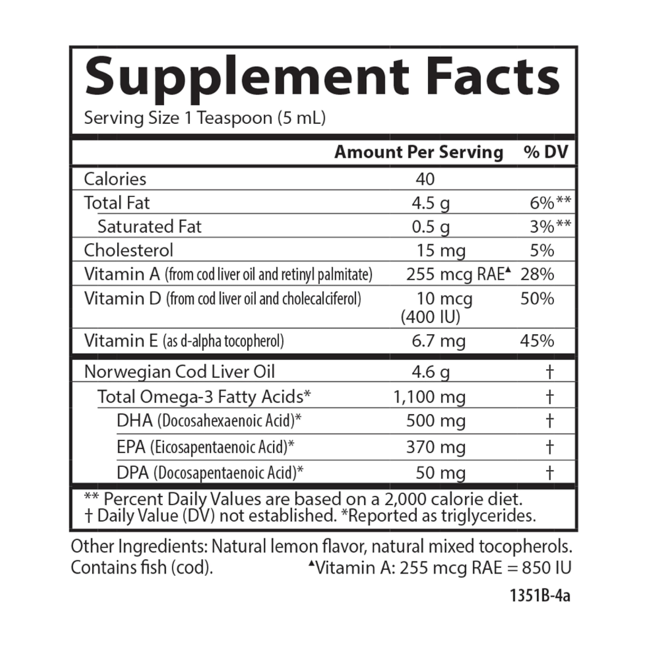 Carlson - Cod Liver Oil, 1100 mg Omega-3s, Liquid Fish Oil Supplement, Wild-Caught Norwegian Arctic, Sustainably Sourced Nordic Liquid, Lemon, 250 ml - Image 9