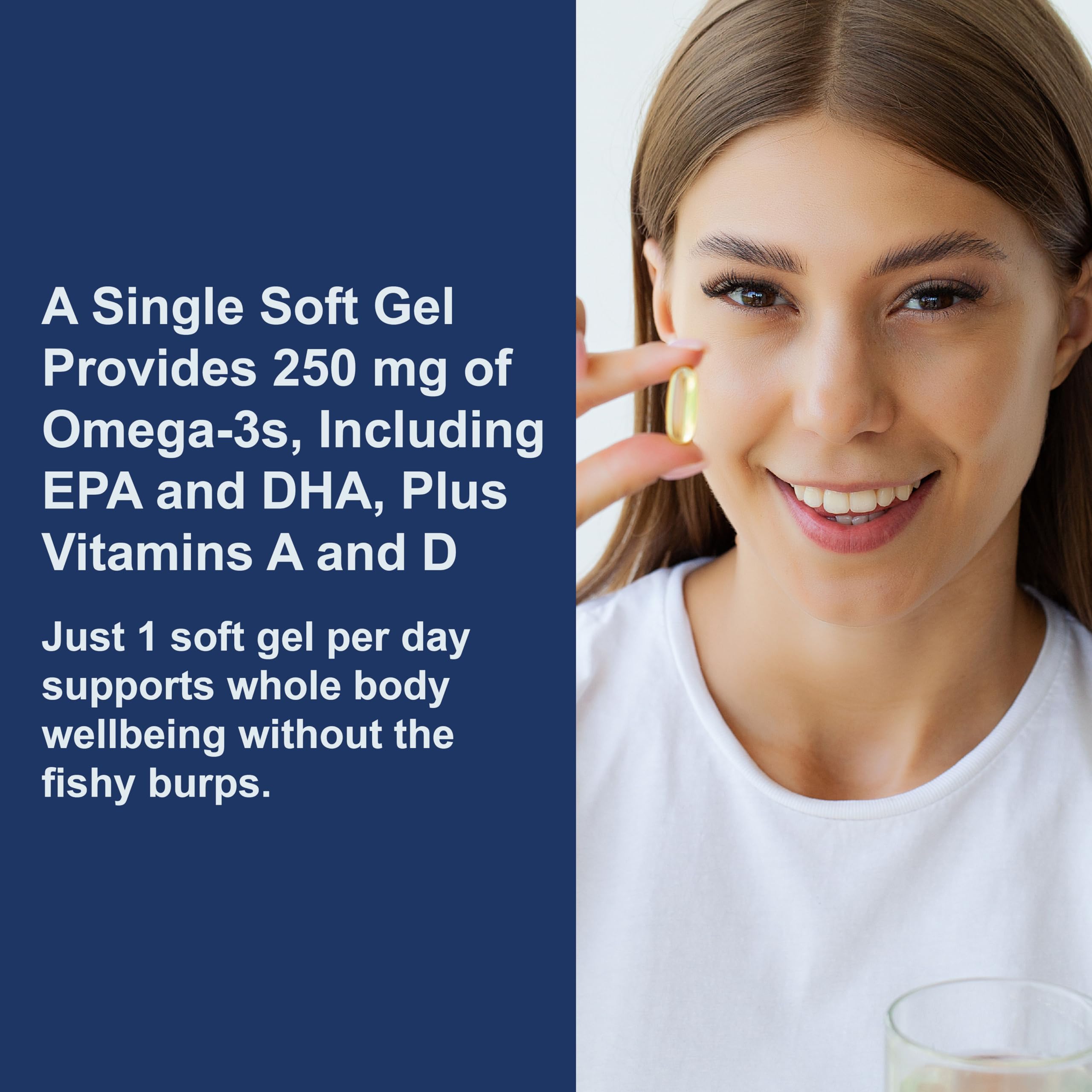 Carlson - Cod Liver Oil, Super 1000 mg + Vitamins A & D3, Wild Norwegian, Sustainably Sourced, 100 Softgels - Image 4