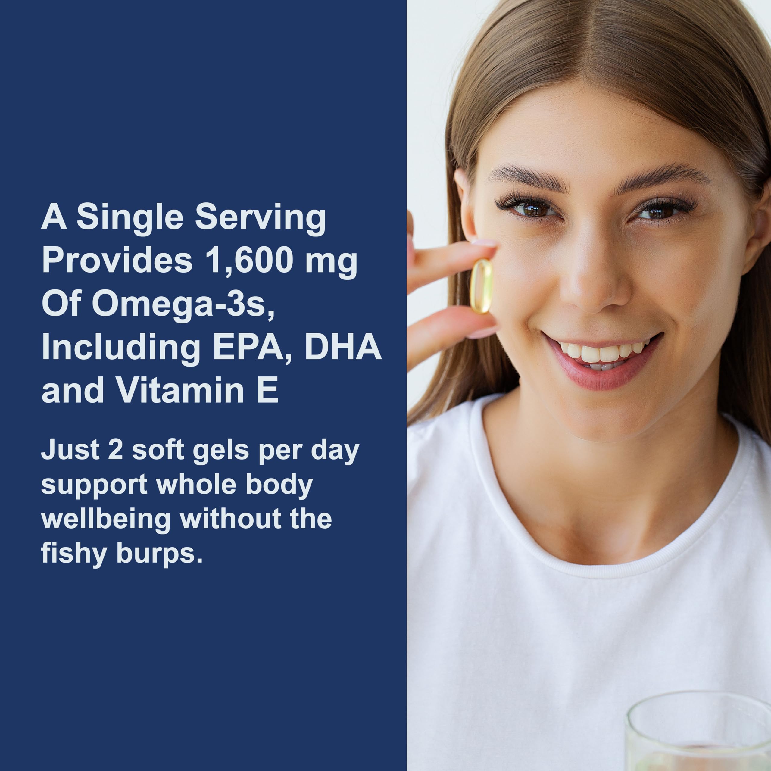 Carlson - Elite Omega-3 Gems, 1600 mg Omega-3 Fatty Acids Including EPA and DHA, Norwegian, Wild-Caught Fish Oil Supplement, Sustainably Sourced Omega 3 Fish Oil Capsules, Lemon, 130 Softgels - Image 4