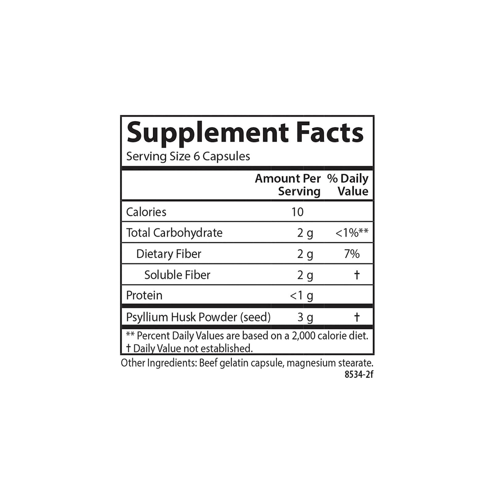 Carlson - Hi-Fiber, 3 g, Psyllium Husk Capsules, Regularity, Colon Health & Heart Function, 100 Capsules - Image 4