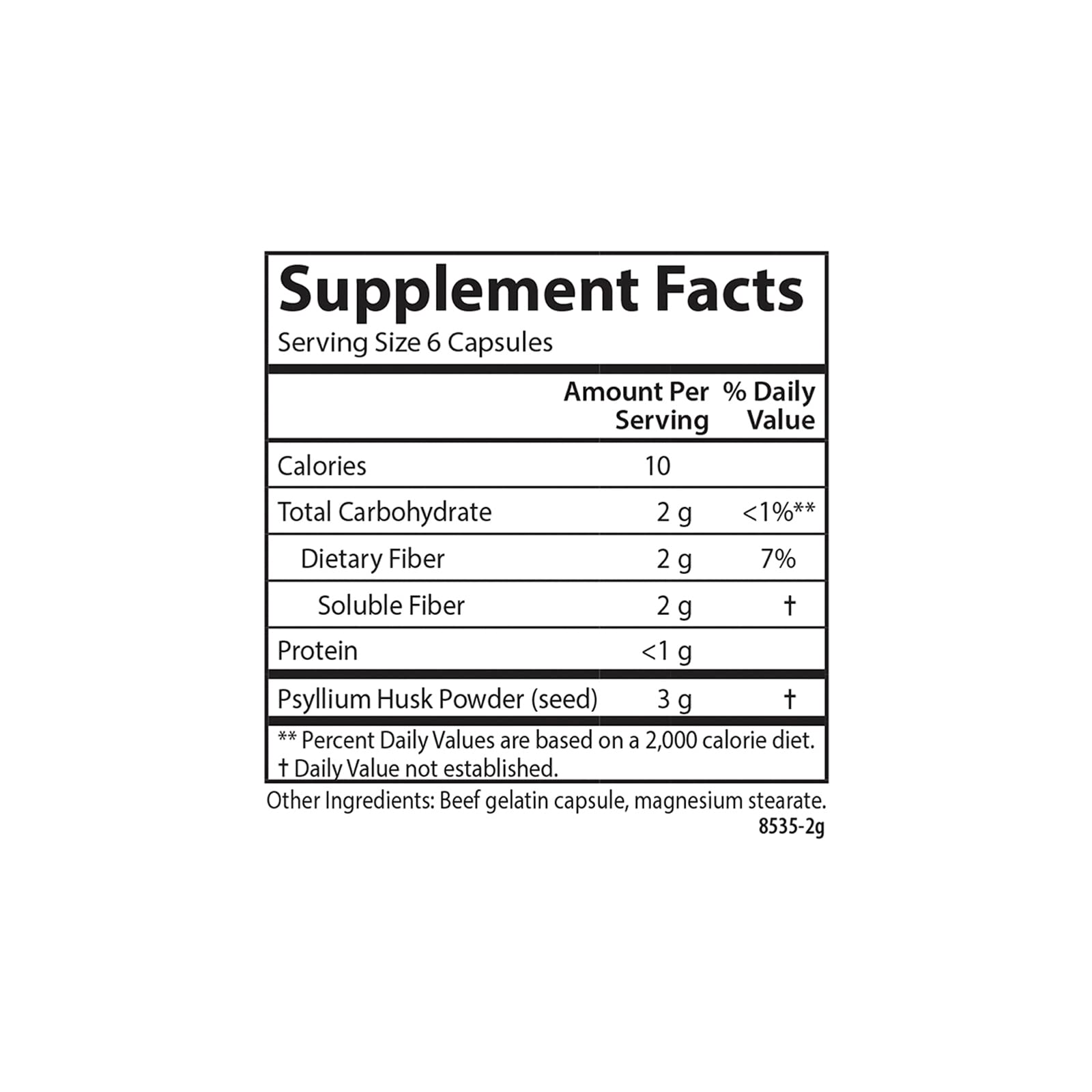 Carlson - Hi-Fiber, 3 g, Psyllium Husk Capsules, Regularity, Colon Health & Heart Function, 300 Capsules - Image 4