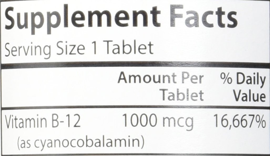 Carlson Labs B-12-SL, 1000mcg, 180 Chewable Tablets - Image 3
