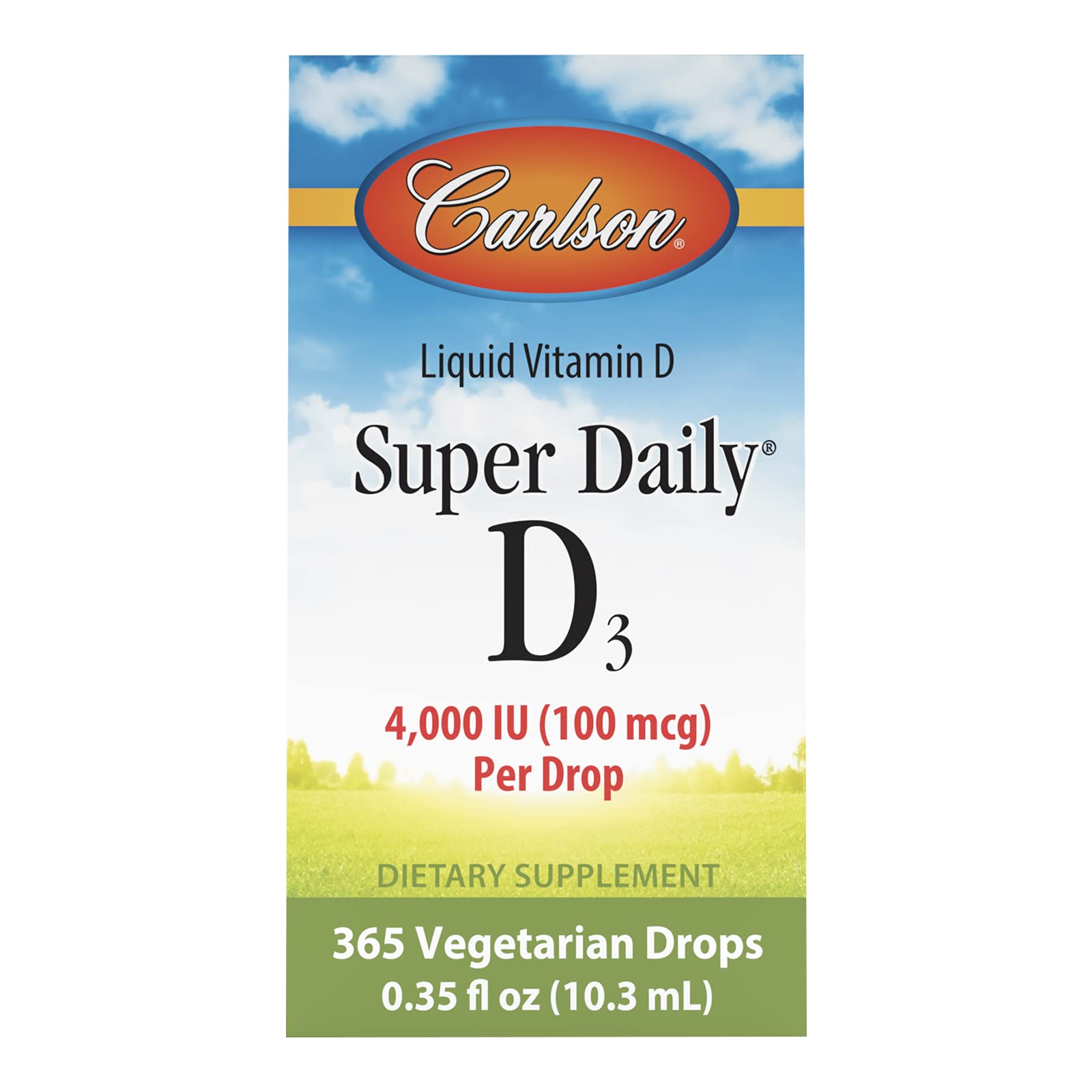 Carlson Super Daily D3 4,000 IU (100 mcg), Heart & Immune Health, Teeth & Bone Strength, Unflavored, 365 Drops - Image 6