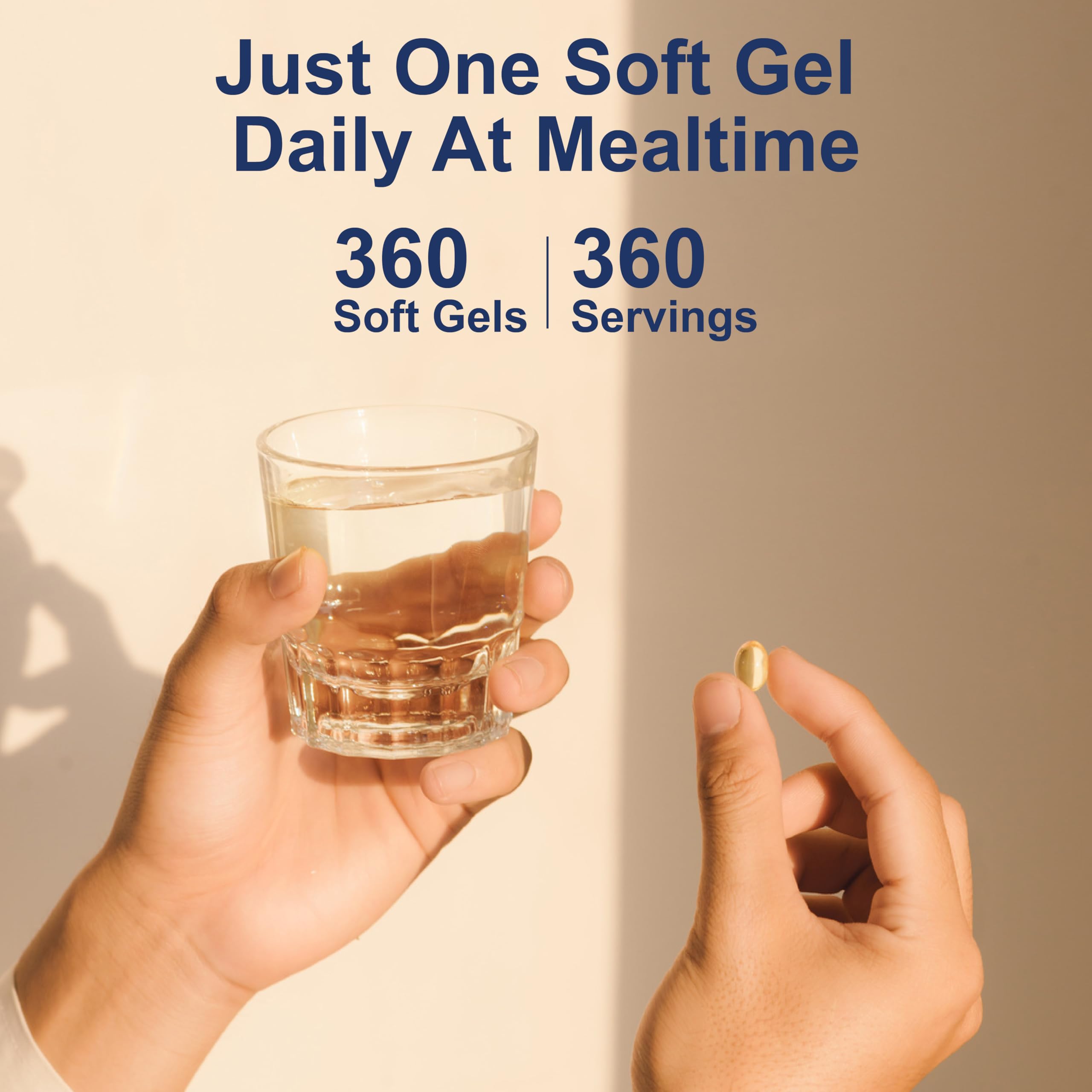 Carlson - Vitamin D3 5000 IU (125 mcg), Bone Health, Muscle Health, Cholecalciferol, Vitamin D Supplements, Vitamin D3 Soft Gels, 360 Softgels - Image 6